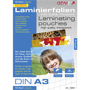 Laminierfolien (DIN A3, 80 Micron) 50er Pack