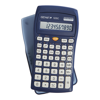 Technical-scientific calculator with 136 functions and 10 digit display