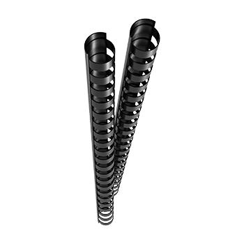 Plastic binding combs (DIN A4, 12 mm, 85 sheets) 50 pieces black
