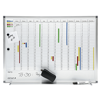 Anniversary Descriptable Magnetic Board (Month, Year, Aluminium Frame, 77 x 56 cm)