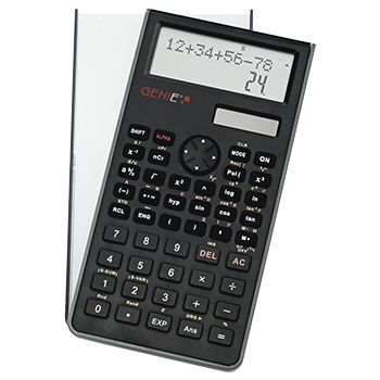 Technical-scientific calculator with 240 functions with 10 digits and 2 line display