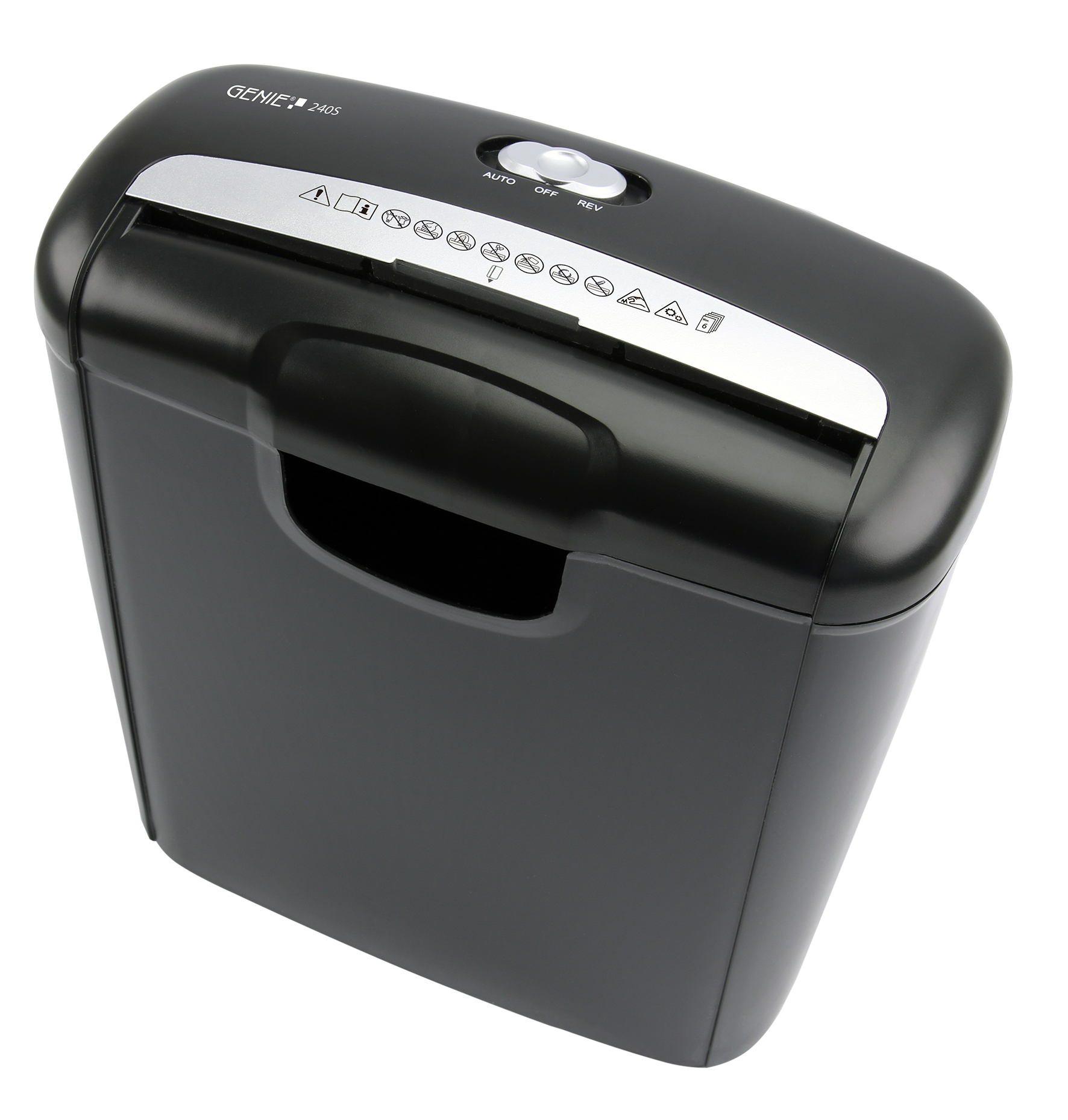 Papershredder, 6 sheets strip cut and credit card shredder