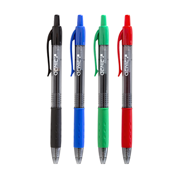 Gel Pen Colored
Pack of 12, 4 x black, 4 x blue, 2 x red and 2 x green.