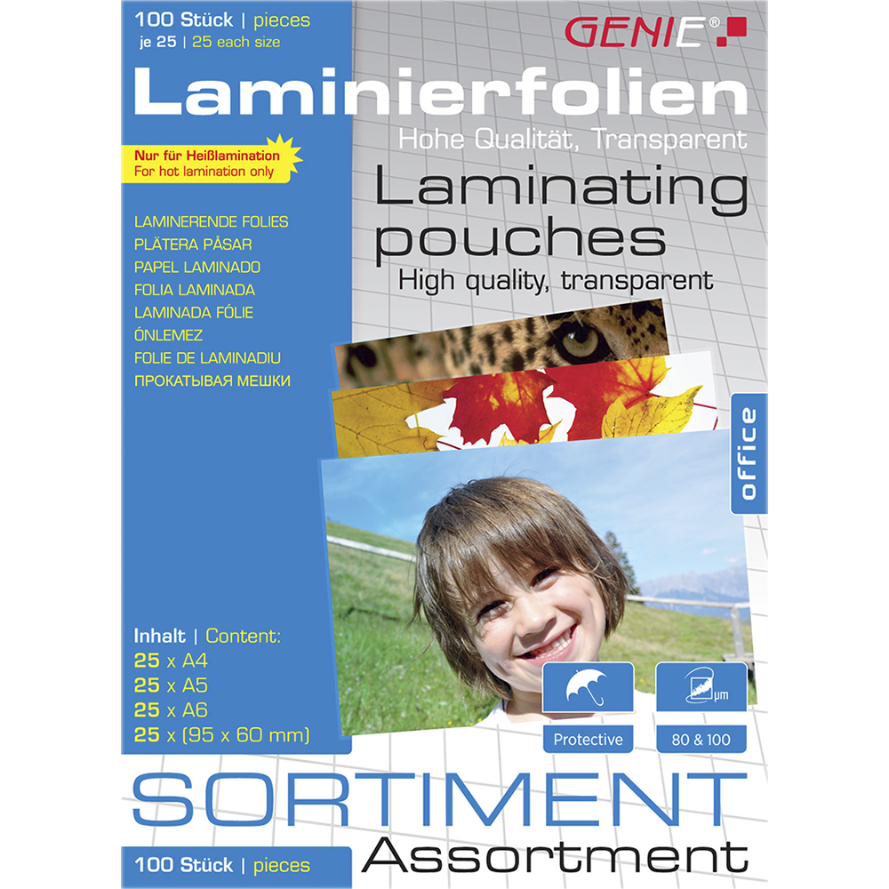 Laminierfolien-Sortimentspack (sortiert) 100 Stck