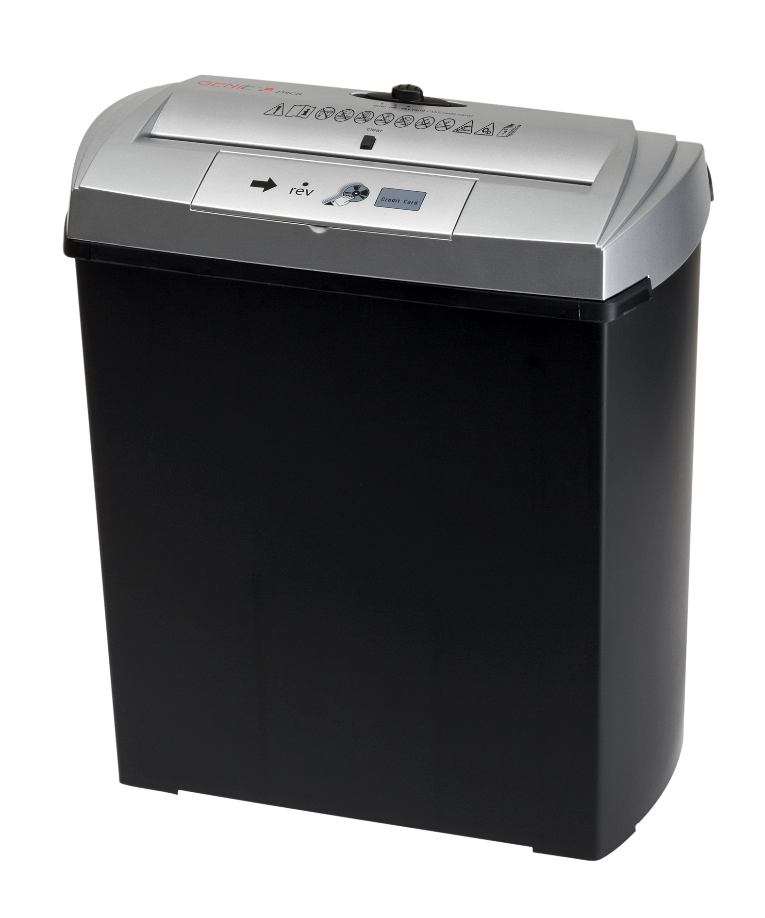 Papershredder, 7 sheets strip cut and CD shredder