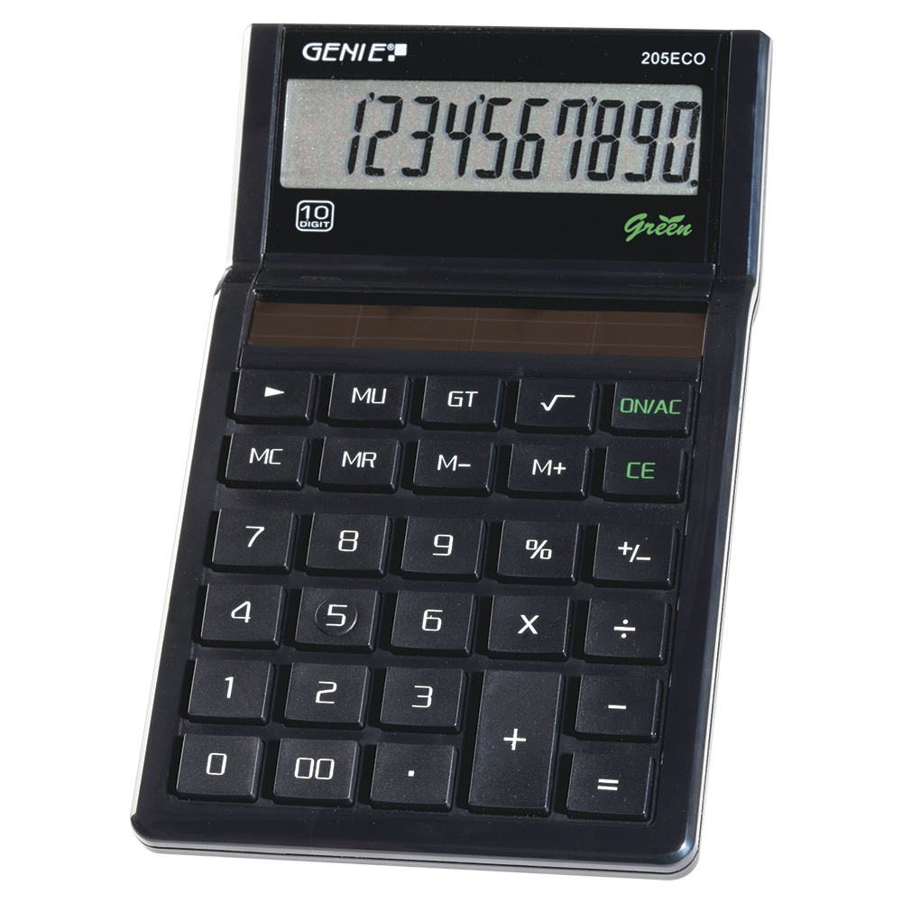 12-digit pocket calculator with solar power