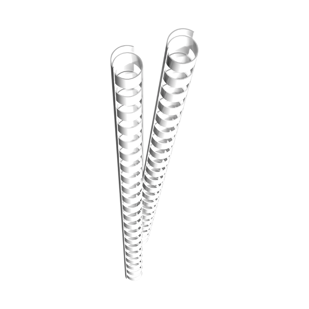 Plastikbindercken (DIN A4, 10 mm, 65 Blatt) 25 Stck wei