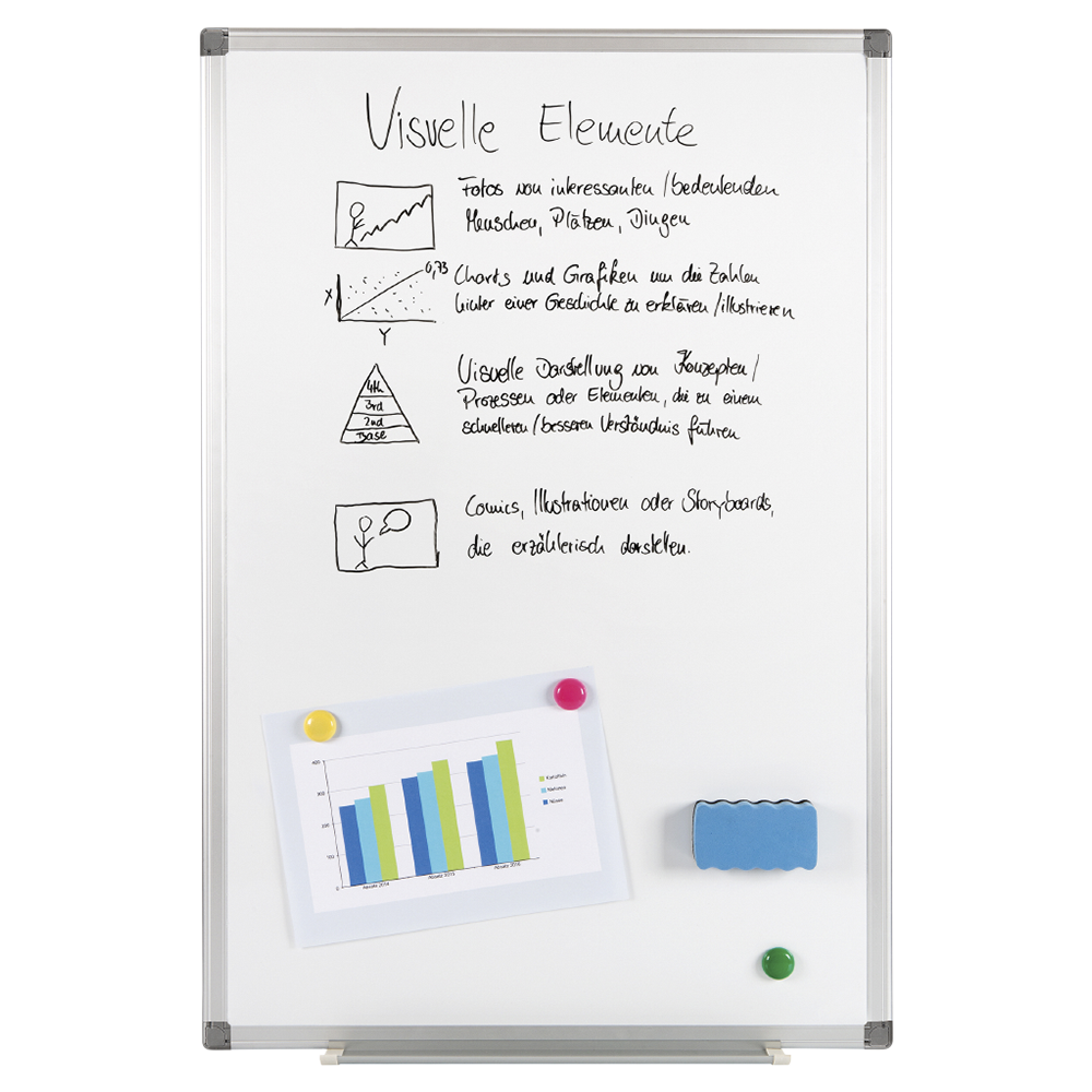 Whiteboard XXL PRO , incl. Accessories, 90 cm x 60 cm