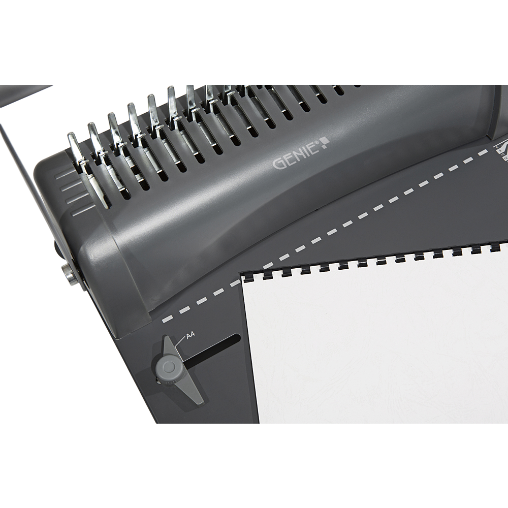 Spiral binding machine, including 75-piece starter set