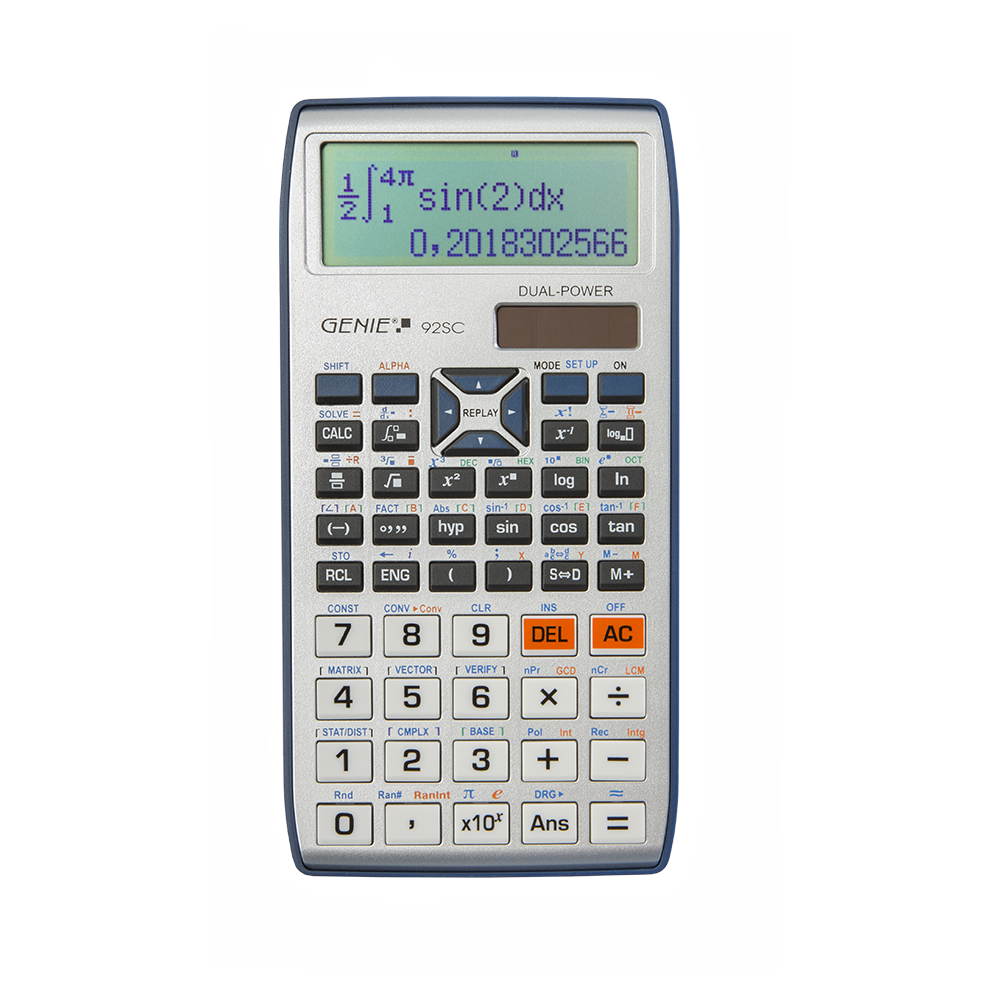 Technical-scientific calculator with 580 functions