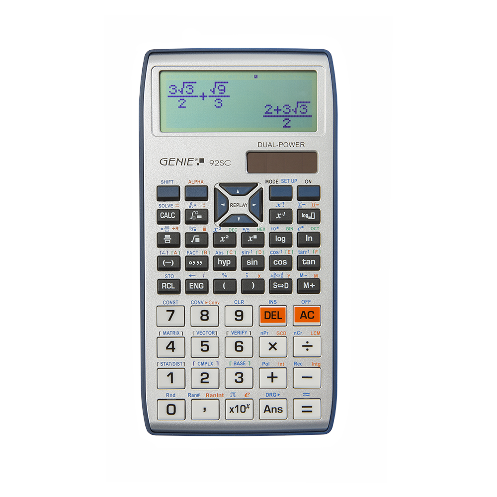 Technical-scientific calculator with 580 functions