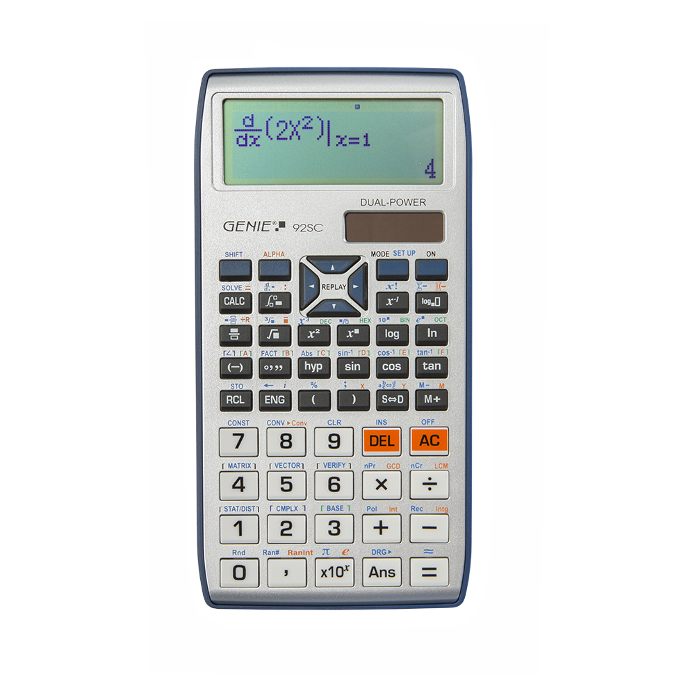 Technical-scientific calculator with 580 functions