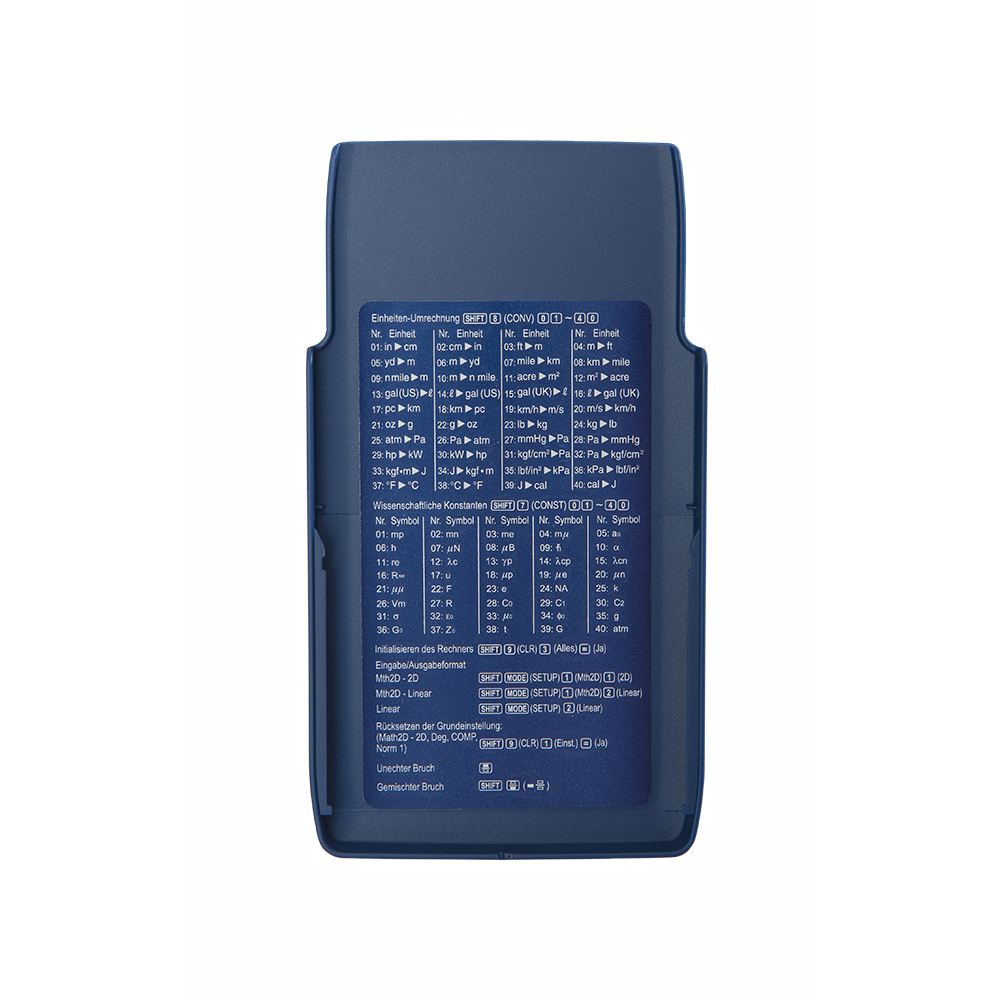 Technical-scientific calculator with 580 functions