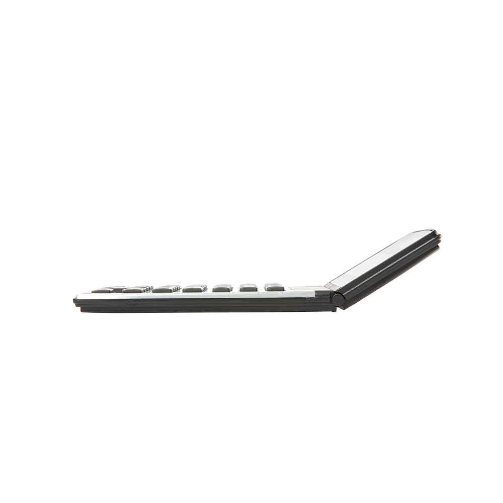 12-stelliger Business-Taschenrechner mit Dual-Power (Solar und Batterie) und Schutzdeckel