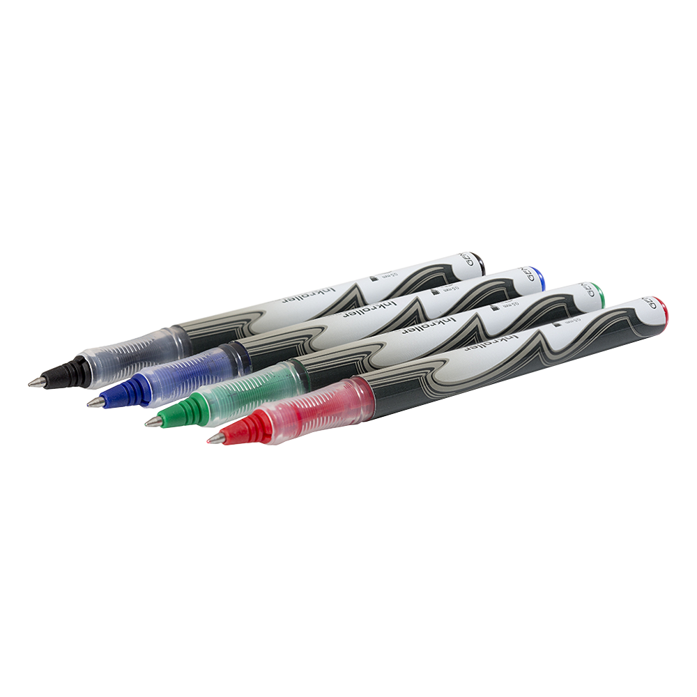 Ink roller Colored sorted
Pack of 12: 4 x black, 4 x blue, 2 x red and 2 x green