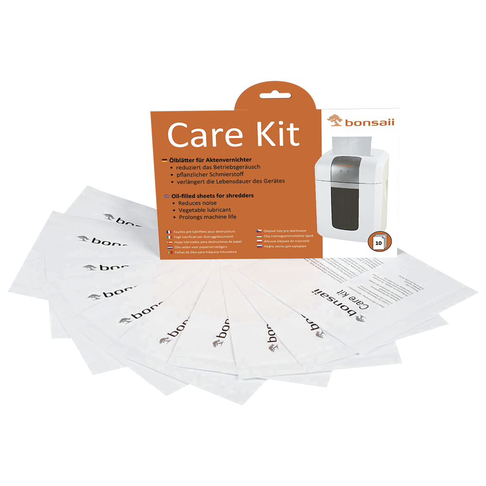 Bonsaii Care Kit (oil sheets for shredders) Pack of 10 sheets