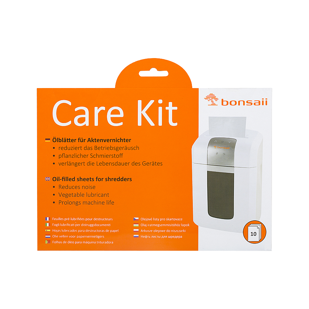 Bonsaii Care Kit (oil sheets for shredders) Pack of 10 sheets