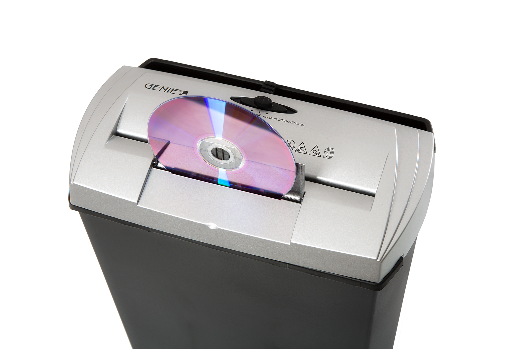 Papershredder, 7 sheets strip cut and CD shredder