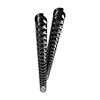 Plastic binding combs (DIN A4, 12 mm, 85 sheets) 50 pieces black