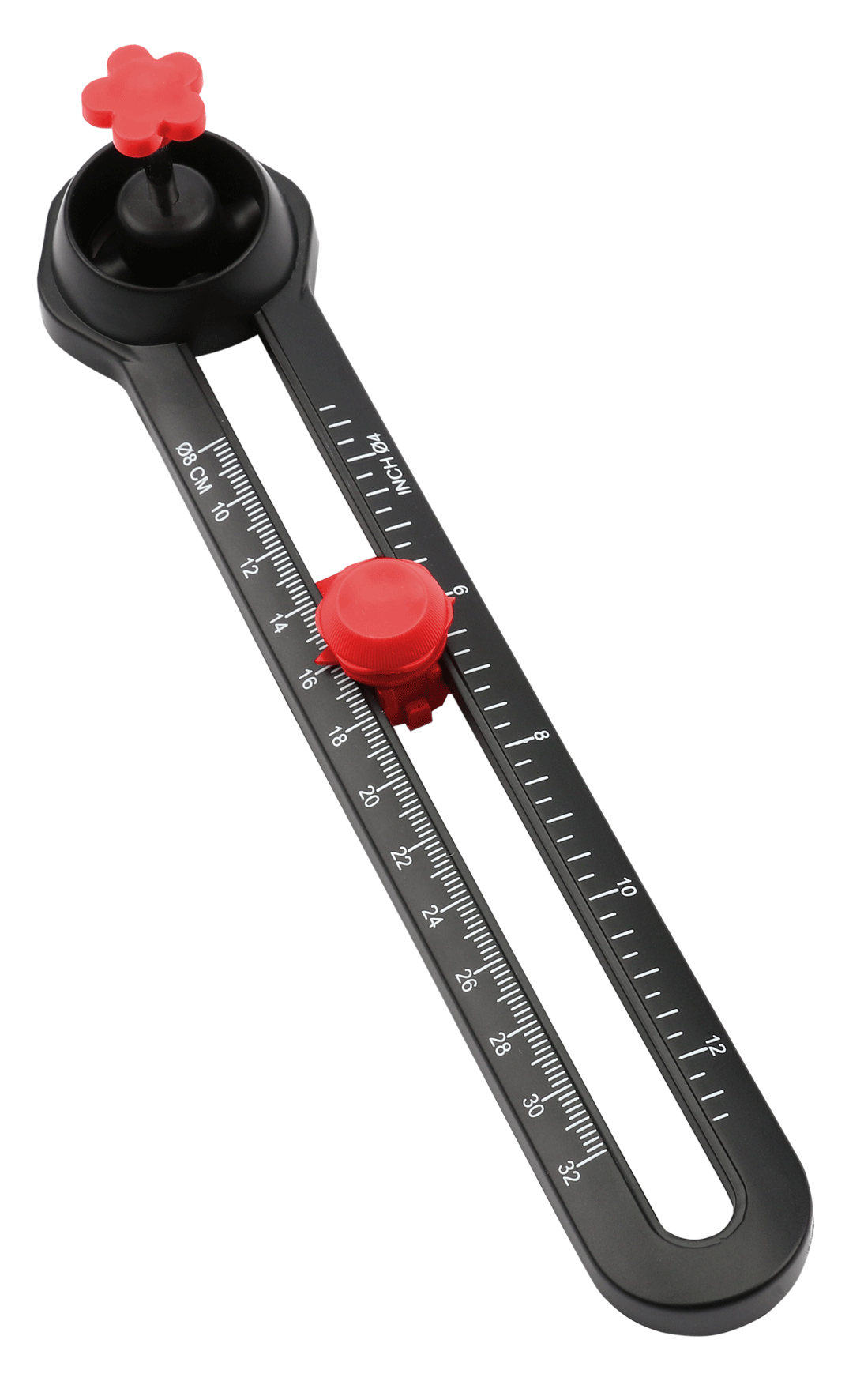 Circular cutter suitable for diameters of 8-32 cm