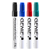 Permanent marker, sorted, with round tip and metal shank, stroke width 1 - 3 mm
Pack of 4: 1 x black, blue, red and green