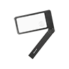 Rectangular magnifier lens with LED lighting and foldable handle