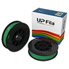 3D printer ABS filament (2x500g, 1.75mm) 
Color: green